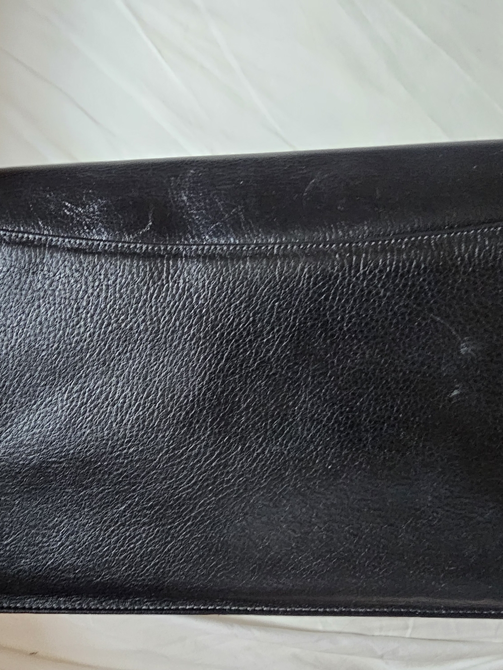 Givenchy Black Leather Envelope Clutch. - Picture 3 of 5